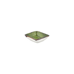 Breeze 4" x 3.5" x h:0.5" 2 oz. Square Green Vitrified Bowl