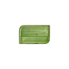 Breeze 9.5" x 6" Rectangular Green Vitrified Plate