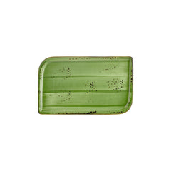Breeze 11.75" x 7" x h:0" Rectangular Green Vitrified Platter