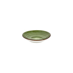 Breeze dia.8.25" h:1.25" 27 oz. Round Green Vitrified Deep Plate