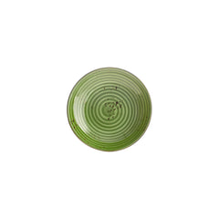 Breeze dia.8.25" h:1.25" 27 oz. Round Green Vitrified Deep Plate