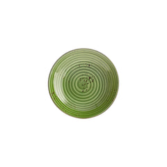 Breeze dia.9" h:1.75" 34 oz. Round Green Vitrified Deep Plate