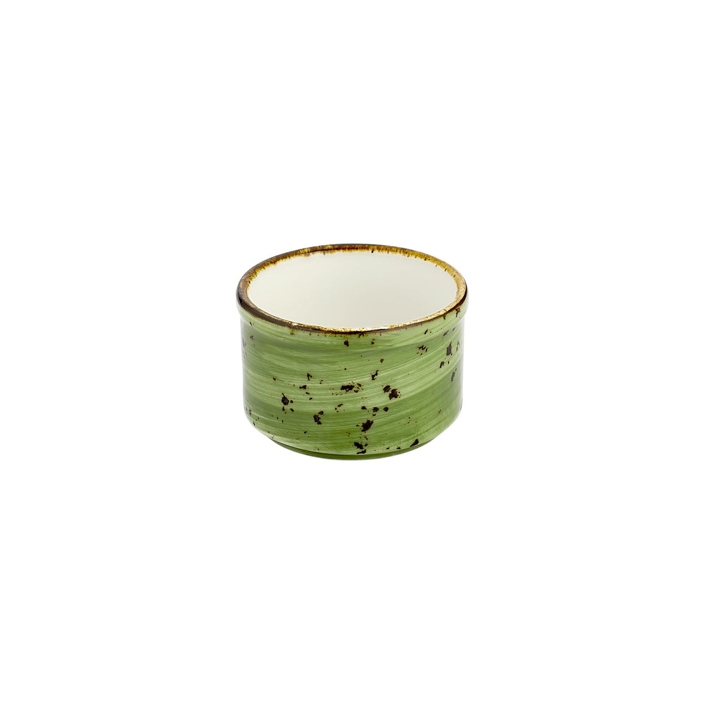 Breeze dia.3" x 3" x h:0" 4 oz. Round Green Vitrified Sugar Bowl