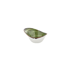 Breeze 4.25" x 3.25" x h:0" 2 oz. Organic Green Vitrified Bowl