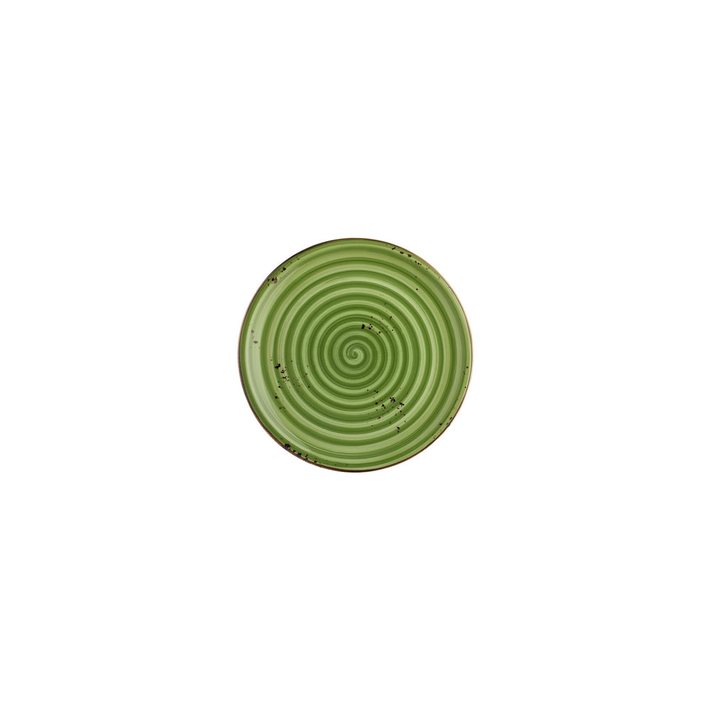 Breeze dia.6.75" Round Green Vitrified Plate