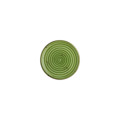 Breeze dia.6.75" Round Green Vitrified Plate