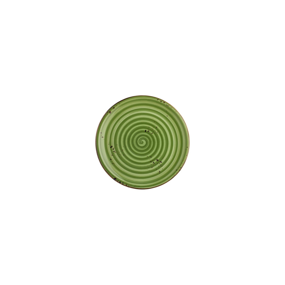 Breeze dia.6.75" Round Green Vitrified Plate