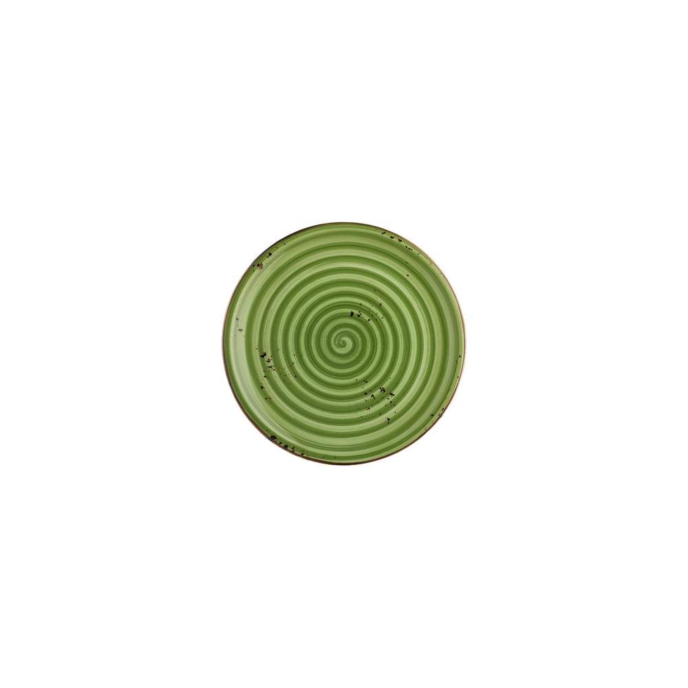 Breeze dia.7.5" Round Green Vitrified Plate