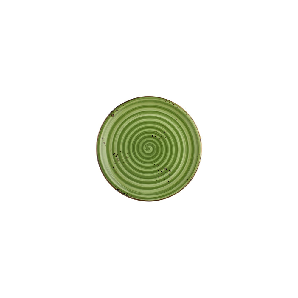 Breeze dia.7.5" Round Green Vitrified Plate