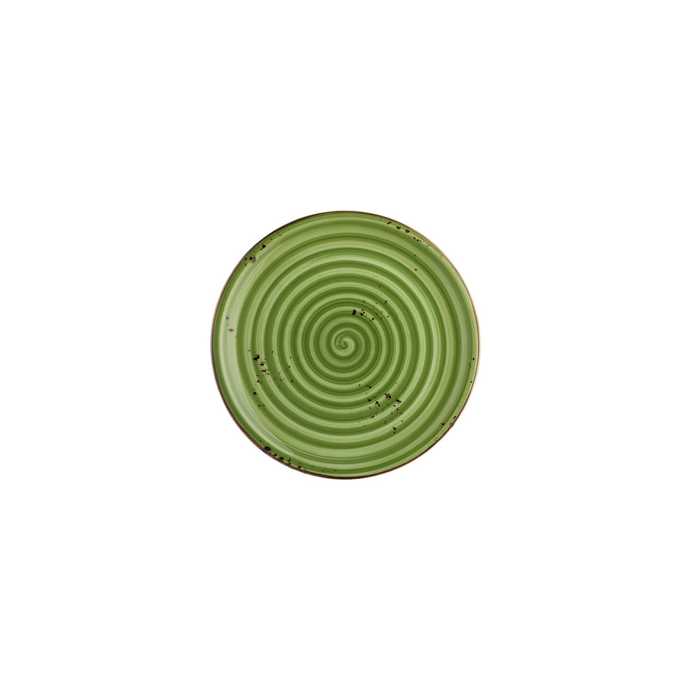 Breeze dia.8.25" Round Green Vitrified Plate