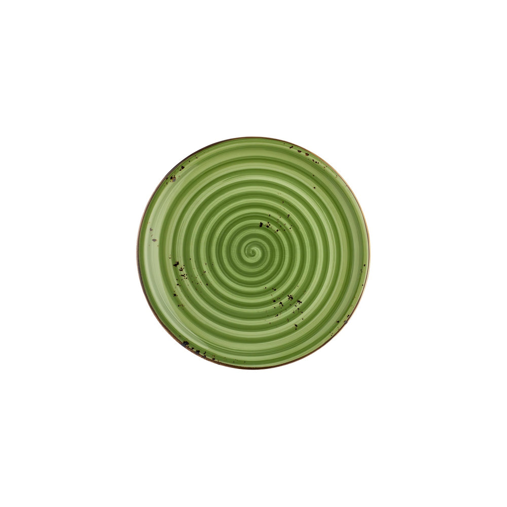 Breeze dia.9.75" Round Green Vitrified Plate