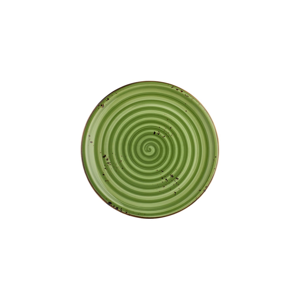 Breeze dia.9.75" Round Green Vitrified Plate