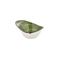 Breeze 10.25" x 7.5" x h:0" 42 oz. Organic Green Vitrified Bowl