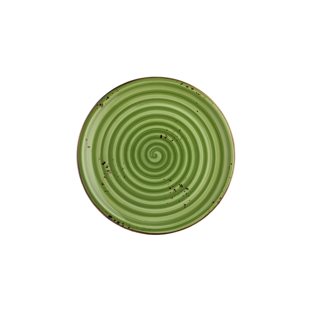 Breeze dia.10.75" Round Green Vitrified Plate