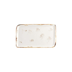Harmony Elegance 11.75" x 7" x h:0" Rectangular Brown Vitrified Platter