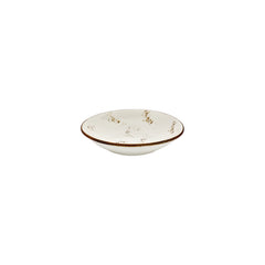 Harmony Elegance dia.8.25" h:1.25" 27 oz. Round Brown Vitrified Deep Plate