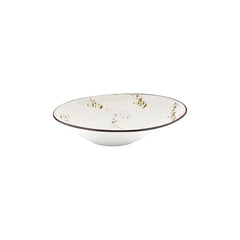 Harmony Elegance 11.75" x 11.75" x h:0" 24 oz. Organic Brown Vitrified Deep Plate