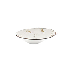Harmony Elegance 11.75" x 11.75" x h:0" 24 oz. Organic Brown Vitrified Deep Plate