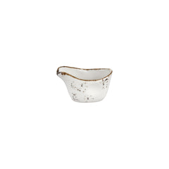 Harmony Elegance 3.25" x 2" x h:0" 2 oz. Oval Brown Vitrified Creamer