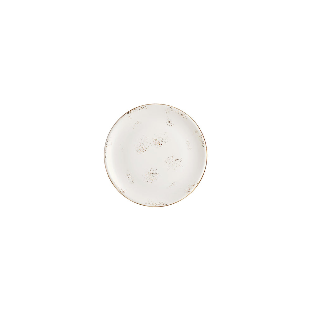 Harmony Elegance dia.6.75" Round Brown Vitrified Plate