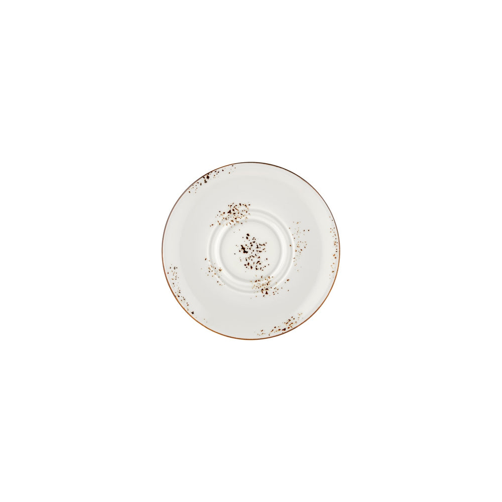 Harmony Elegance dia.7.5" Round Brown Vitrified Saucer