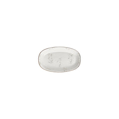Harmony Elegance 7.5" x 4.25" x h:0" Oval Brown Vitrified Platter