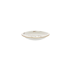 Harmony Elegance dia.8.25" h:0" 17 oz. Round Brown Vitrified Deep Plate