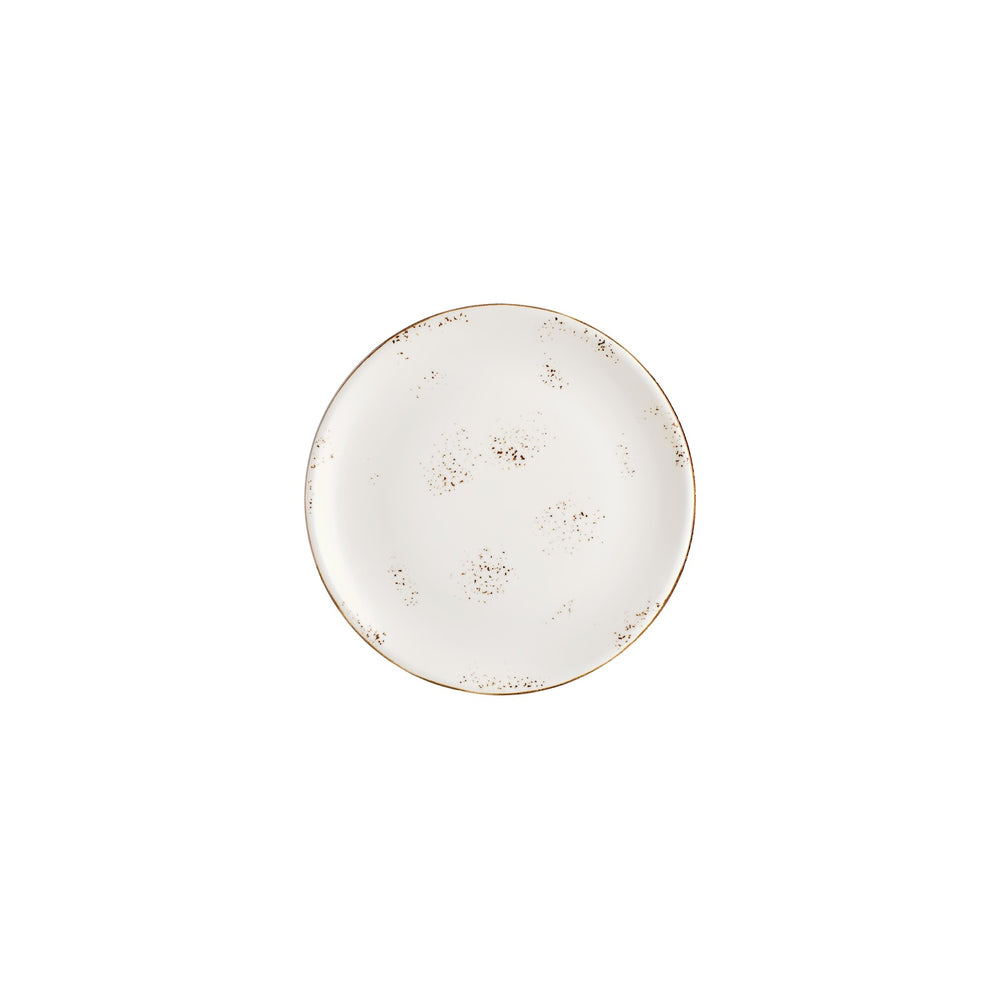 Harmony Elegance dia.8.25" Round Brown Vitrified Plate