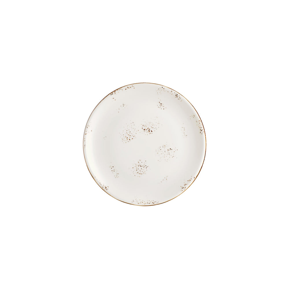 Harmony Elegance dia.9" Round Brown Vitrified Plate