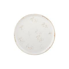 Harmony Elegance dia.12.5" x 12.5" Round Brown Vitrified Pizza Plate