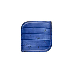 Enigma 8.75" x 8.75" Square Blue Vitrified Plate