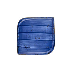 Enigma 11" x 11" Square Blue Vitrified Plate