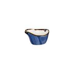 Enigma 3.25" x 2" x h:0" 2 oz. Oval Blue Vitrified Creamer