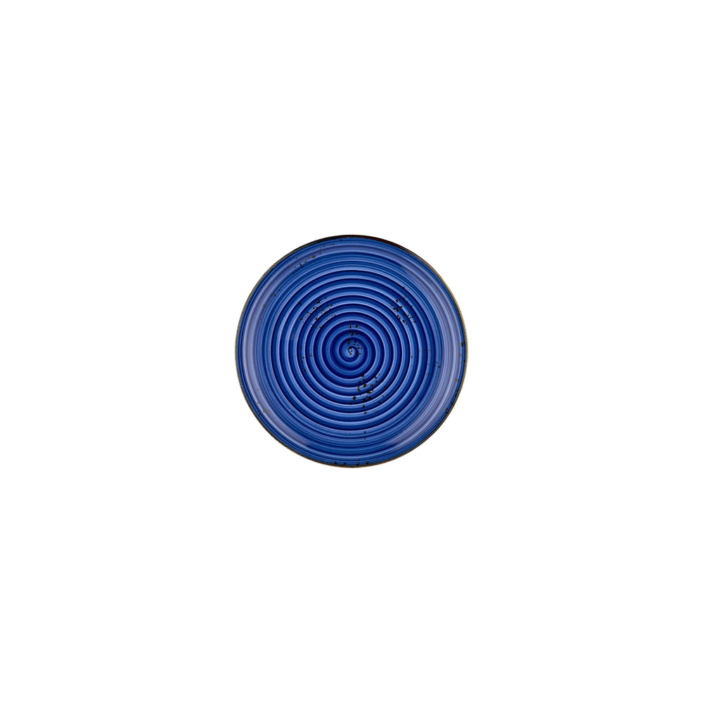 Enigma dia.6.75" Round Blue Vitrified Plate