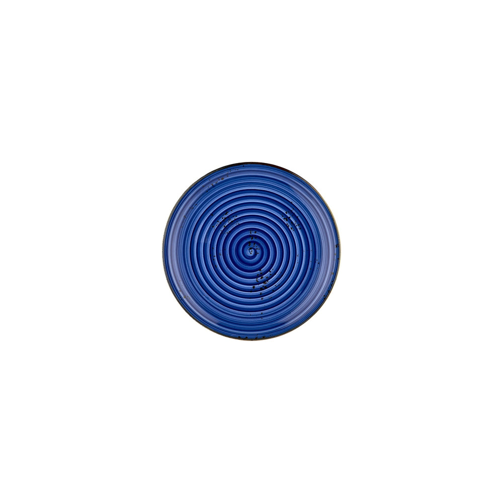 Enigma dia.7.5" Round Blue Vitrified Plate