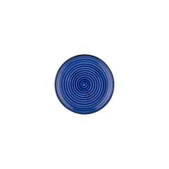 Enigma dia.7.5" Round Blue Vitrified Plate