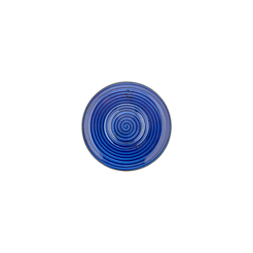 Enigma dia.7.5" Round Blue Vitrified Saucer
