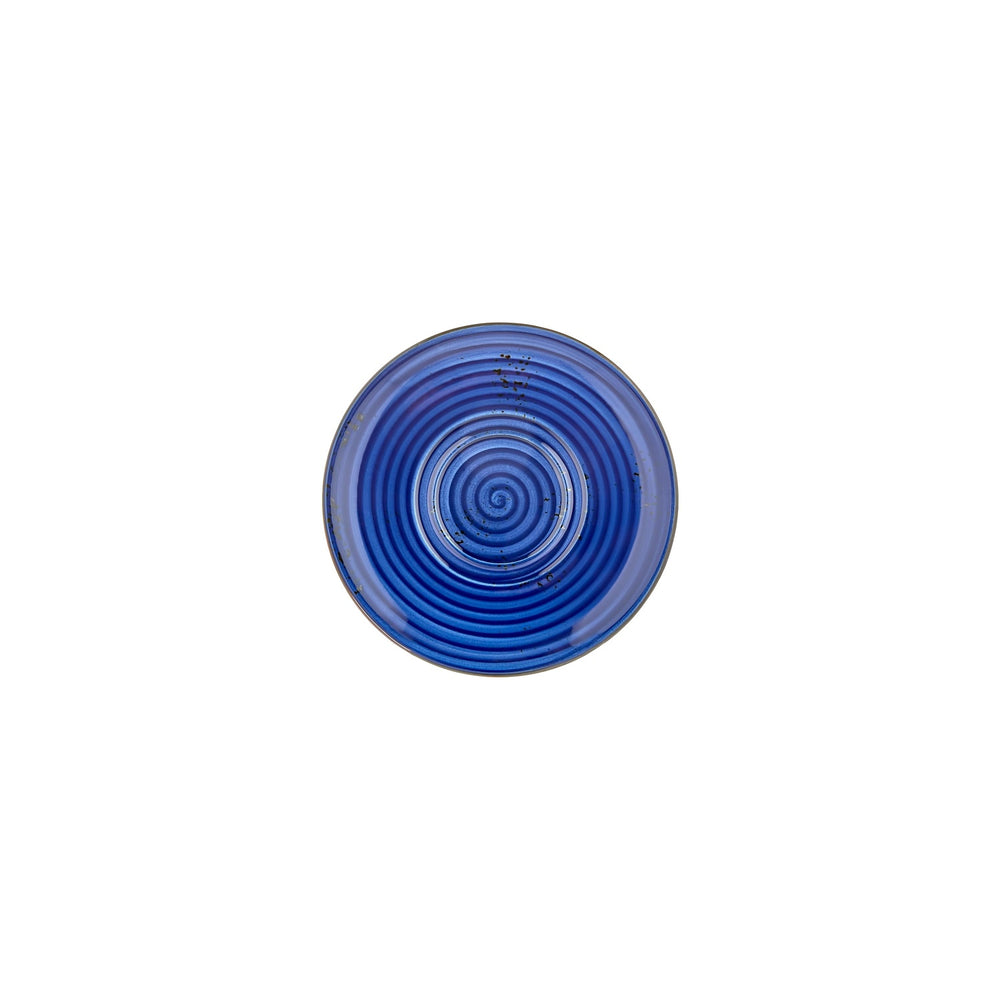 Enigma dia.7.5" Round Blue Vitrified Saucer