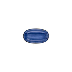 Enigma 7.5" x 4.25" x h:1" Oval Blue Vitrified Platter