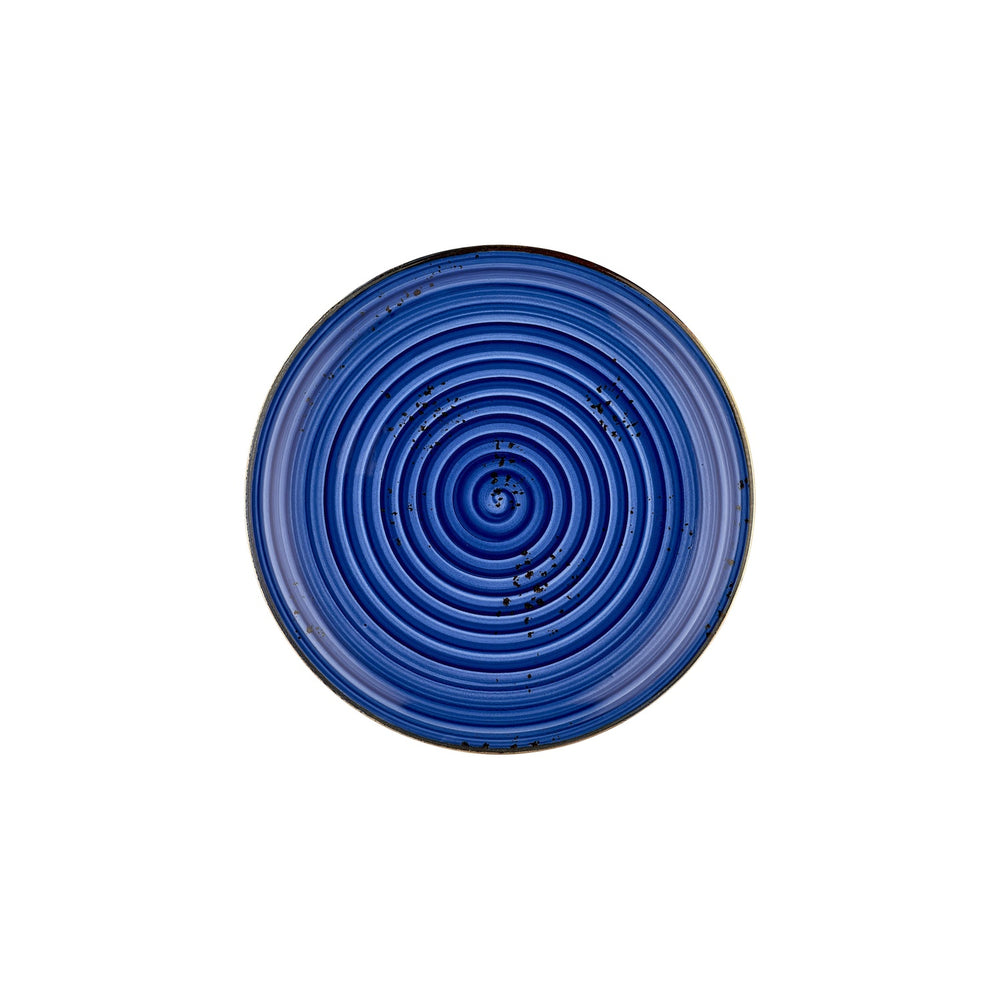 Enigma dia.10.75" Round Blue Vitrified Plate