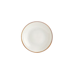 Gleam dia.9" h:0" 34 oz. Round Brown Vitrified Deep Plate