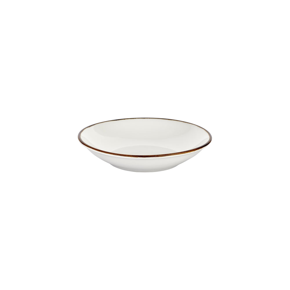 Gleam dia.9.75" h:0" 44 oz. Round Brown Vitrified Deep Plate