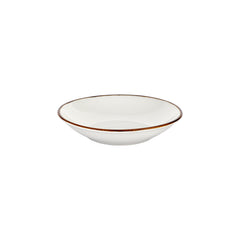Gleam dia.11" h:0" 57 oz. Round Brown Vitrified Deep Plate