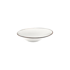 Gleam 10.75" x 10.75" x h:0" 17 oz. Organic Brown Vitrified Deep Plate