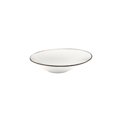Gleam 10.75" x 10.75" x h:0" 17 oz. Organic Brown Vitrified Deep Plate
