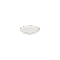 Gleam dia.6.25" Round Brown Vitrified Plate
