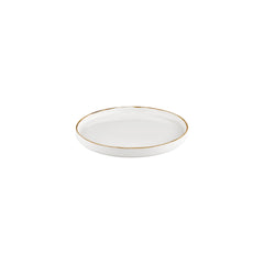 Gleam dia.9" Round Brown Vitrified Plate