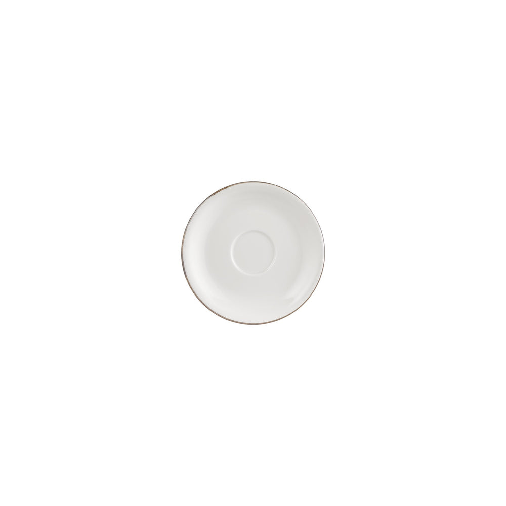 Gleam dia.4.75" Round Brown Vitrified Saucer