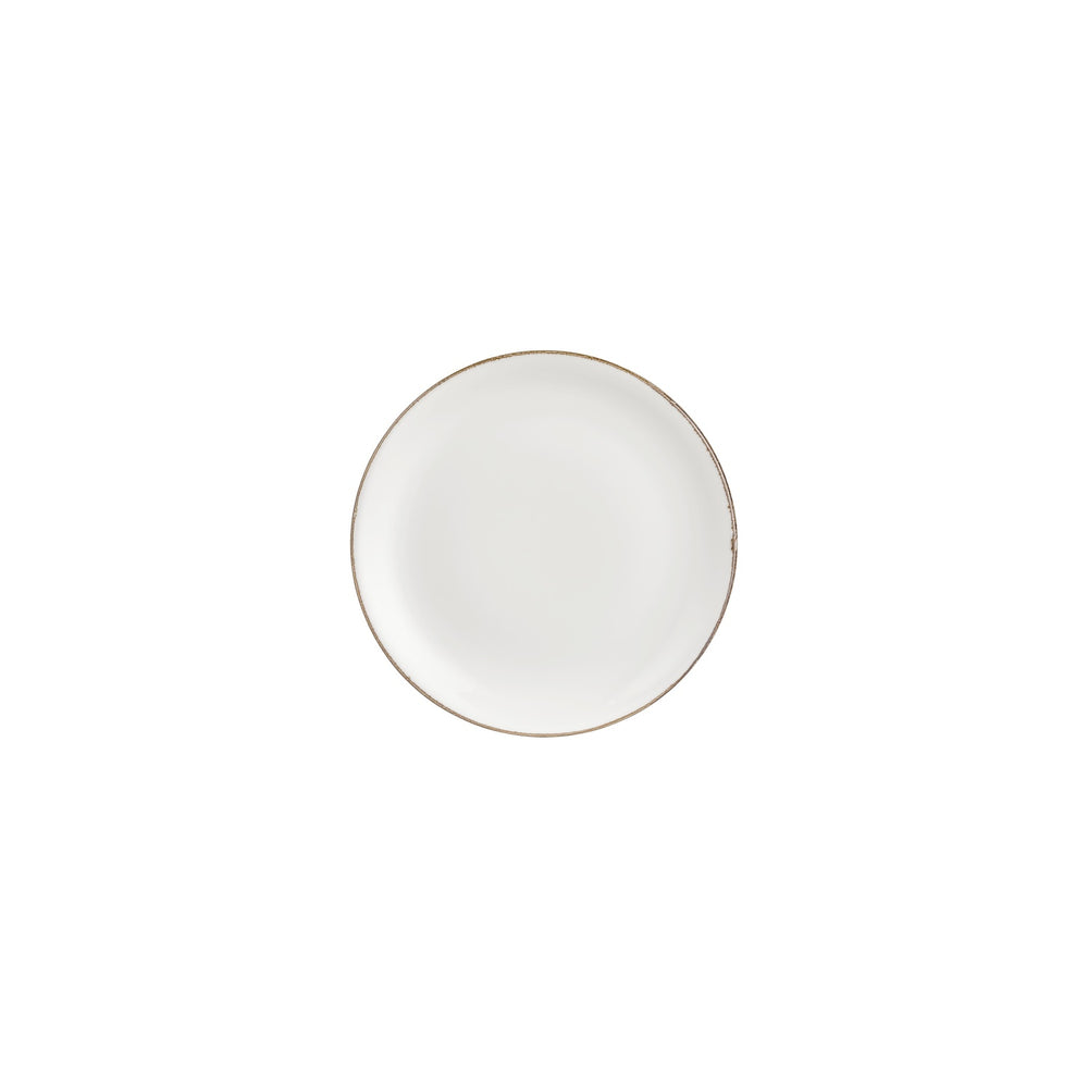 Gleam dia.7.5" Round Brown Vitrified Plate