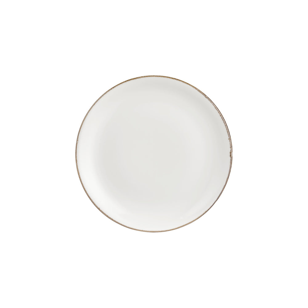 Gleam dia.10.75" Round Brown Vitrified Plate